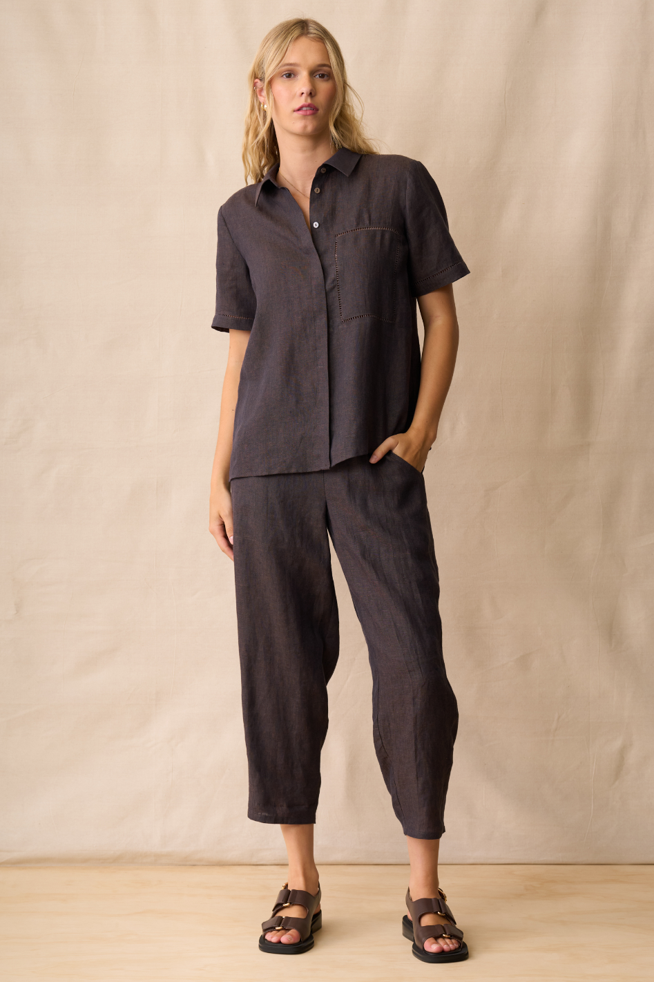 Neris - Parker Pant - Hazel