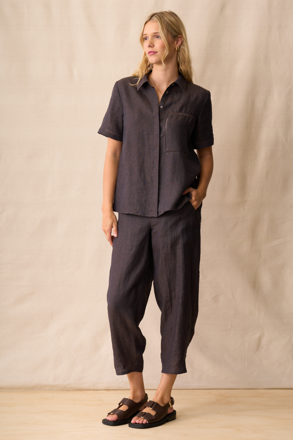 Neris - Parker Pant - Hazel
