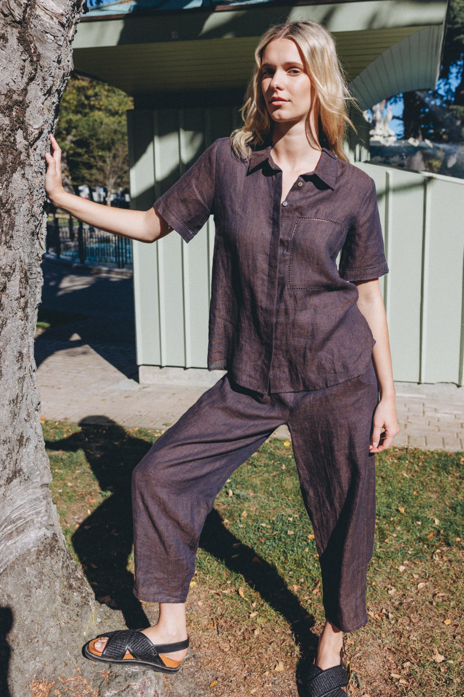 Neris - Parker Pant - Hazel