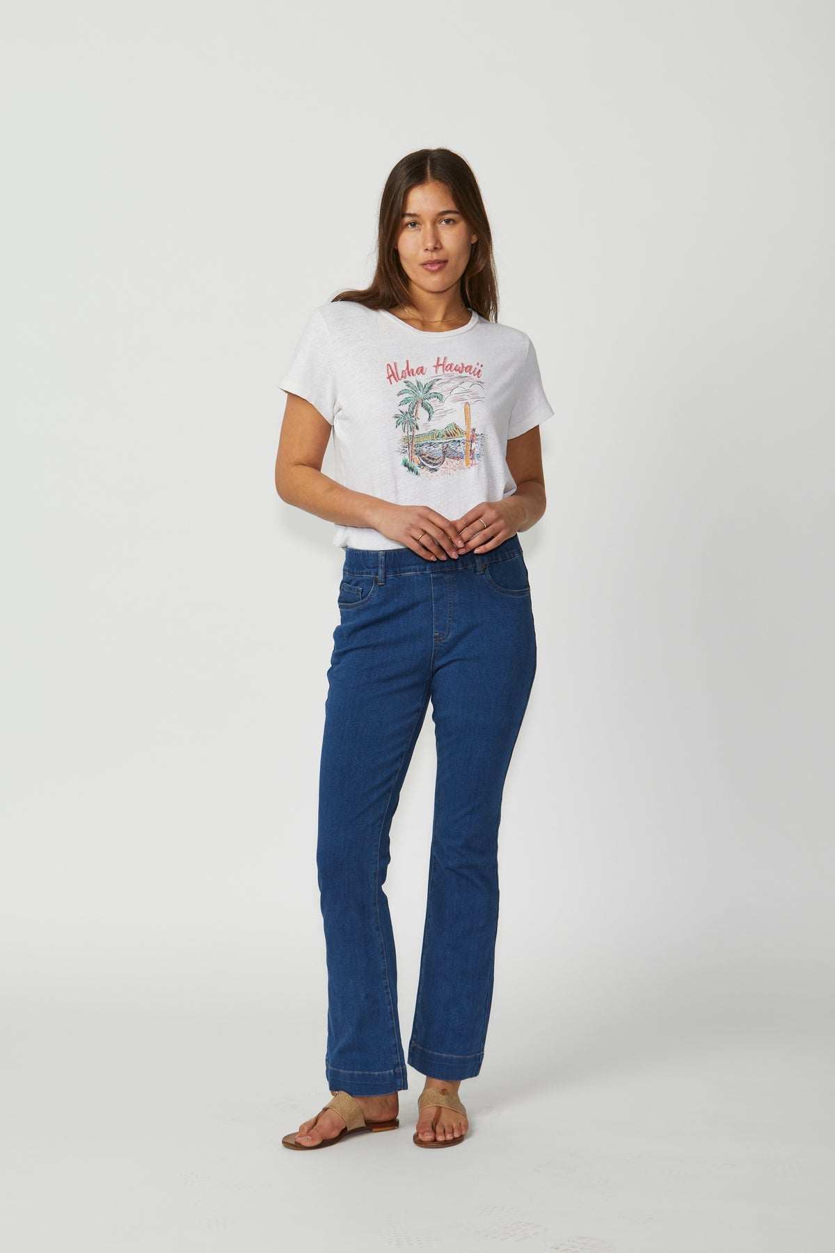 New London Jeans  - Olympia Flare Jean - Denim