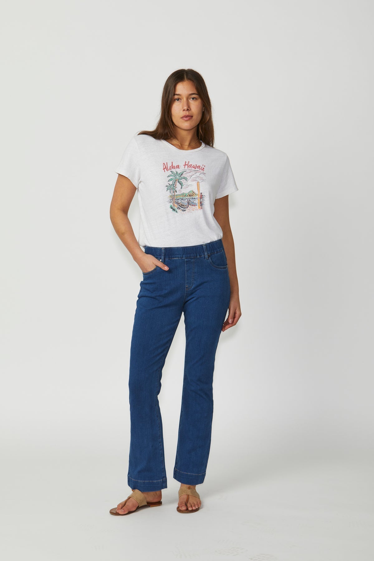 New London Jeans  - Olympia Flare Jean - Denim