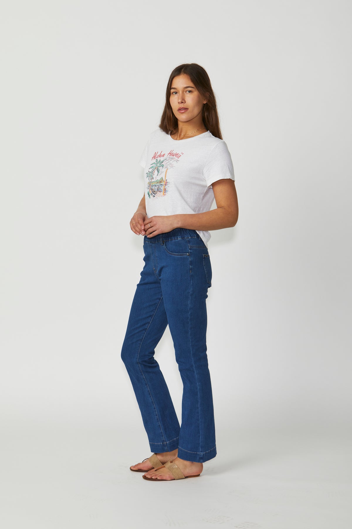 New London Jeans  - Olympia Flare Jean - Denim