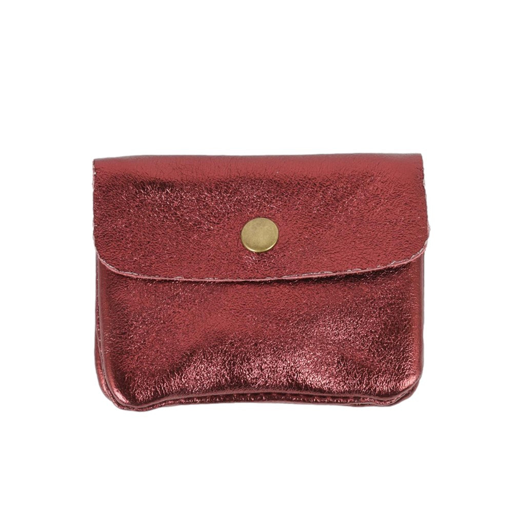 Maison Fanli - Coin Purse - Metallic Bordeaux