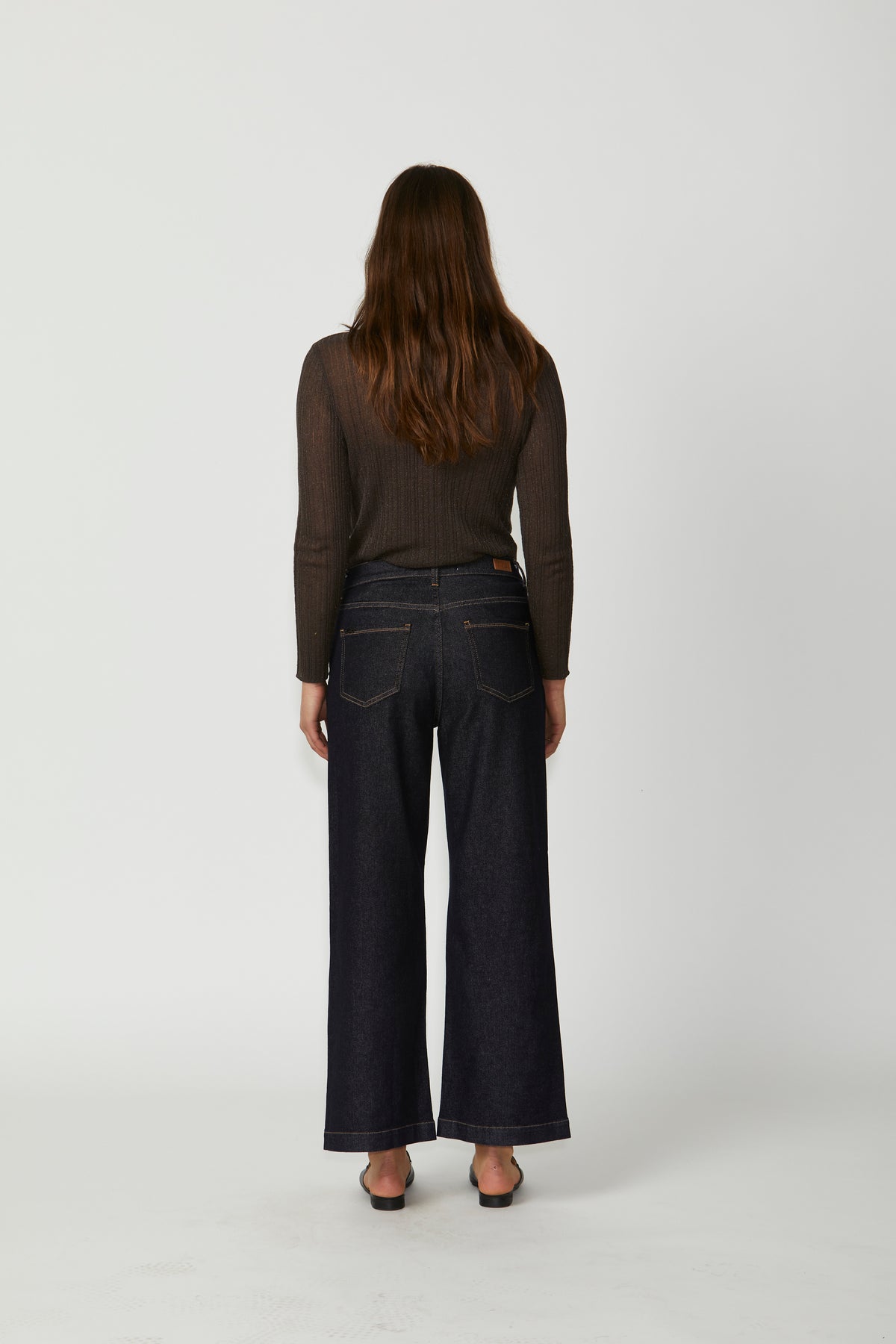 New London Jeans  - Raynes Wide Flare Jean - Dark Wash