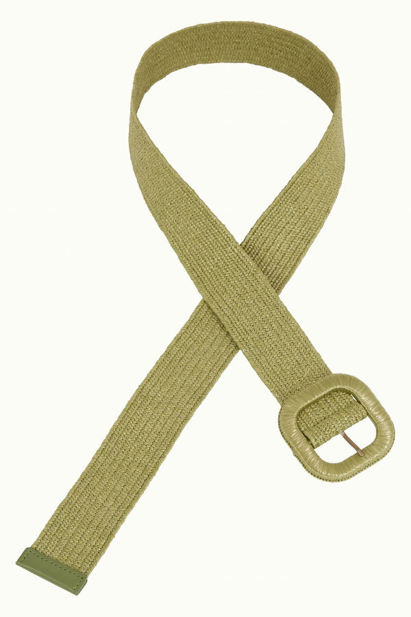 King Louie -  Raffia Belt - Matcha