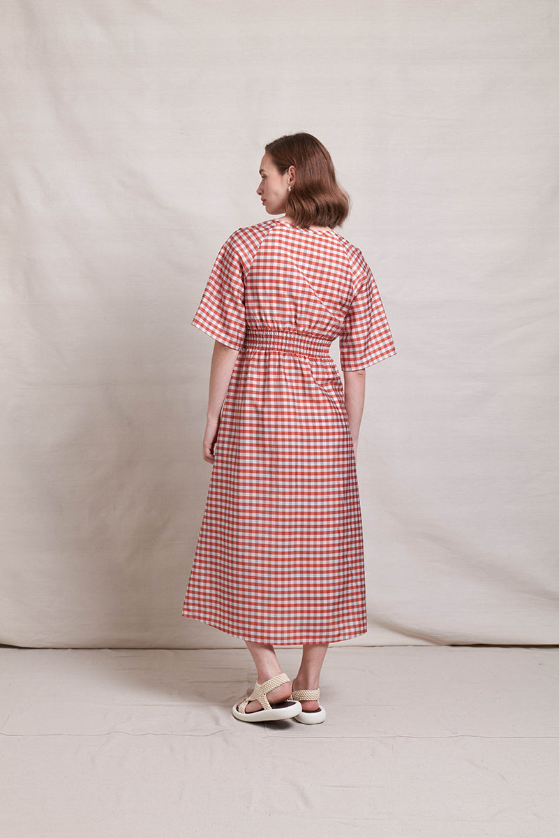 Neris - Absolute Pitch Dress - Clay Check