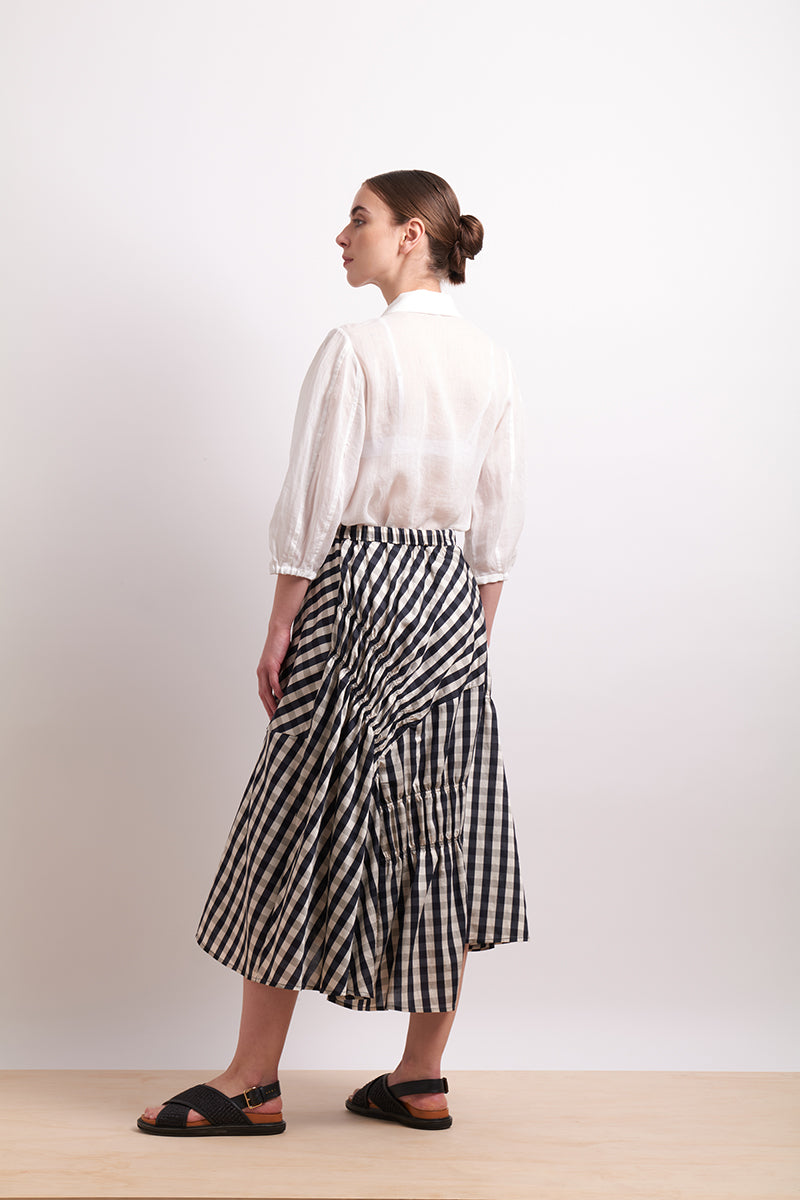 Neris - In Stitches Skirt - Ink Check