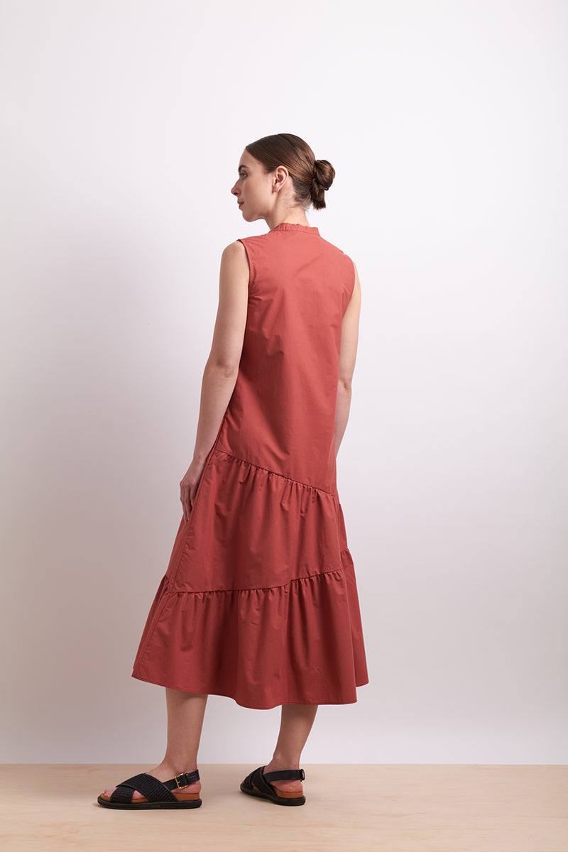Neris - Paper Trail Dress - Cinnabar