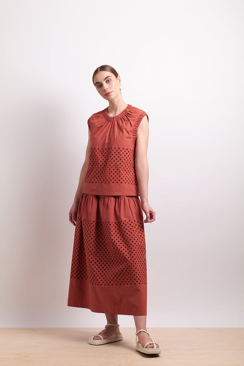 Neris - Spot on Skirt - Cinnabar