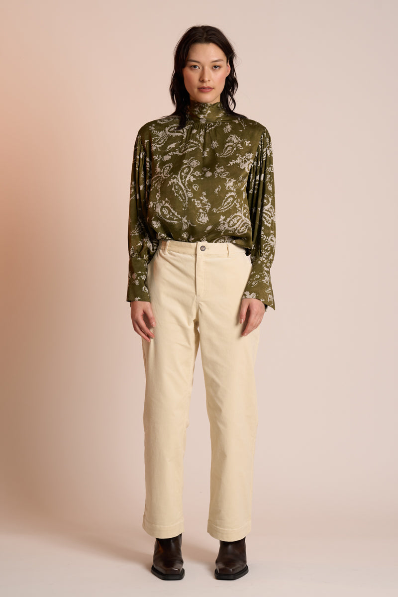 Neris - The Rhapsody Blouse - Lichen