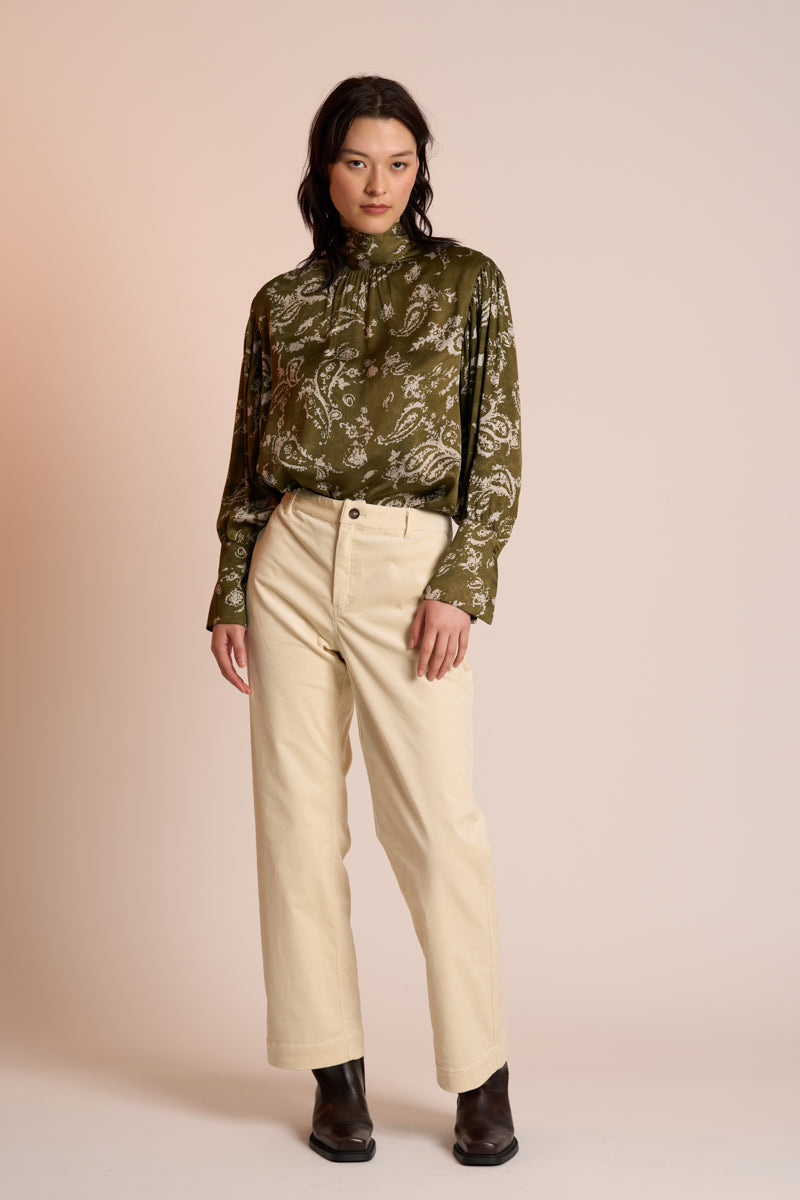 Neris - The Rhapsody Blouse - Lichen