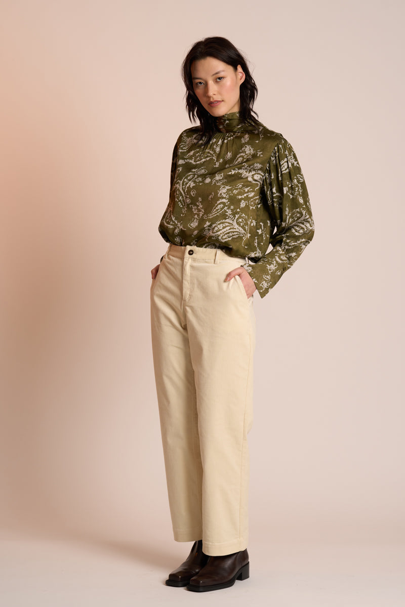 Neris - The Rhapsody Blouse - Lichen