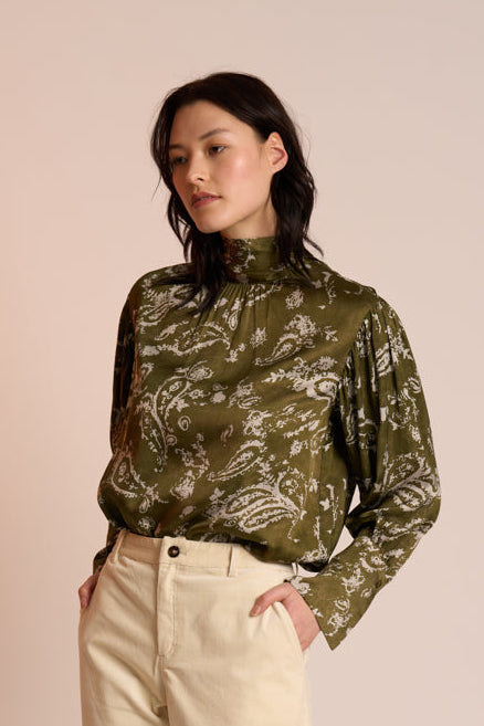 Neris - The Rhapsody Blouse - Lichen