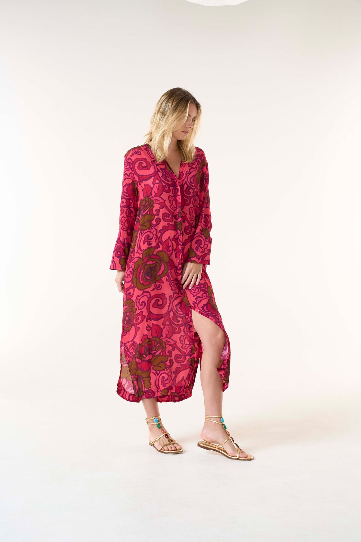 One Season - India Maxi Dress - San Sebastian Coral