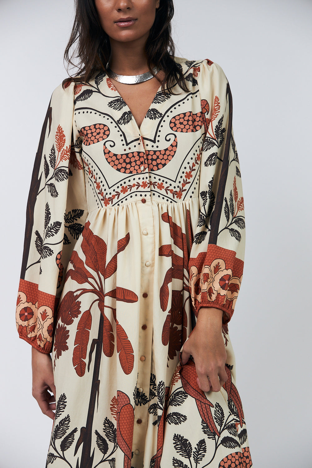 Lollys Laundry - SaraiLL Maxi Dress - Creme