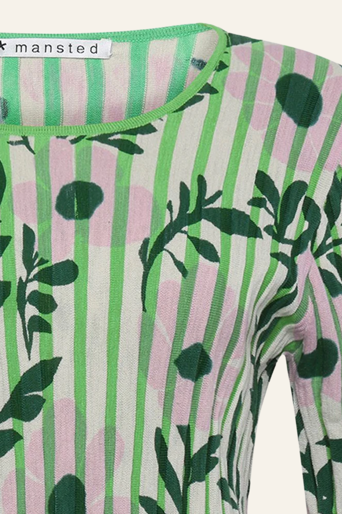 Mansted - Panama Bloom and Bars Crew - Green