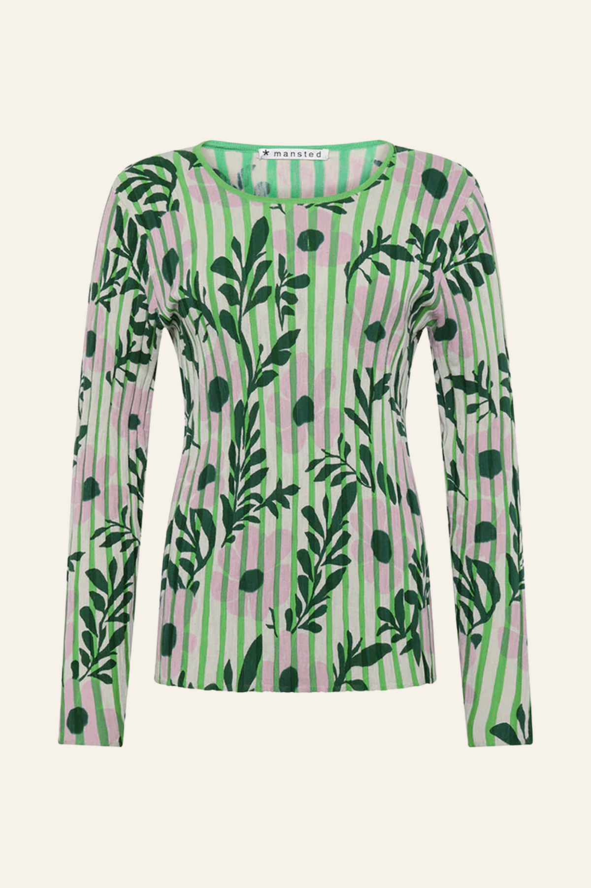 Mansted - Panama Bloom and Bars Crew - Green
