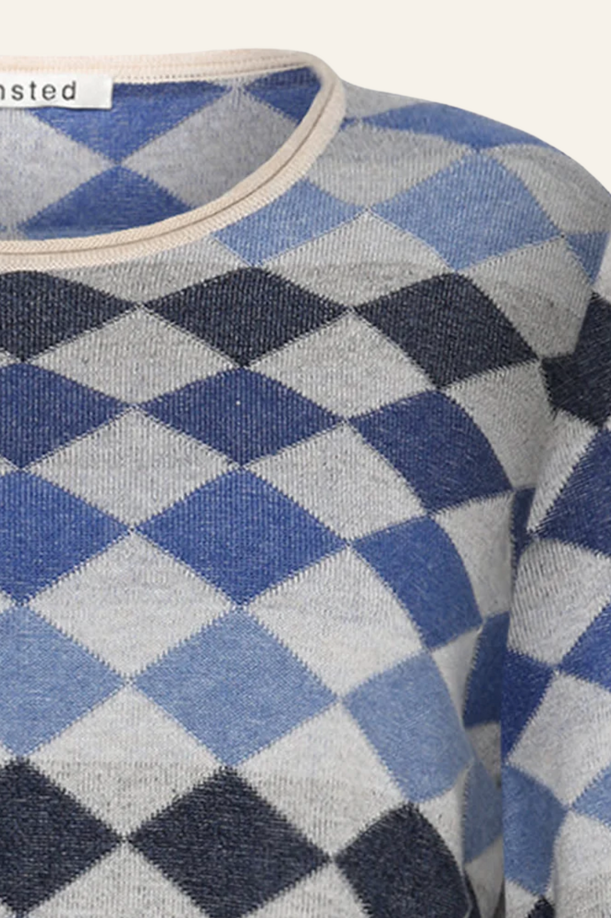 Mansted - Dobbie Diamond Mini Crew - Blue
