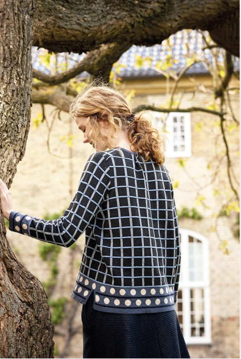 Mansted - Odette Eco Box and Ball Cardigan - Dark Aqua