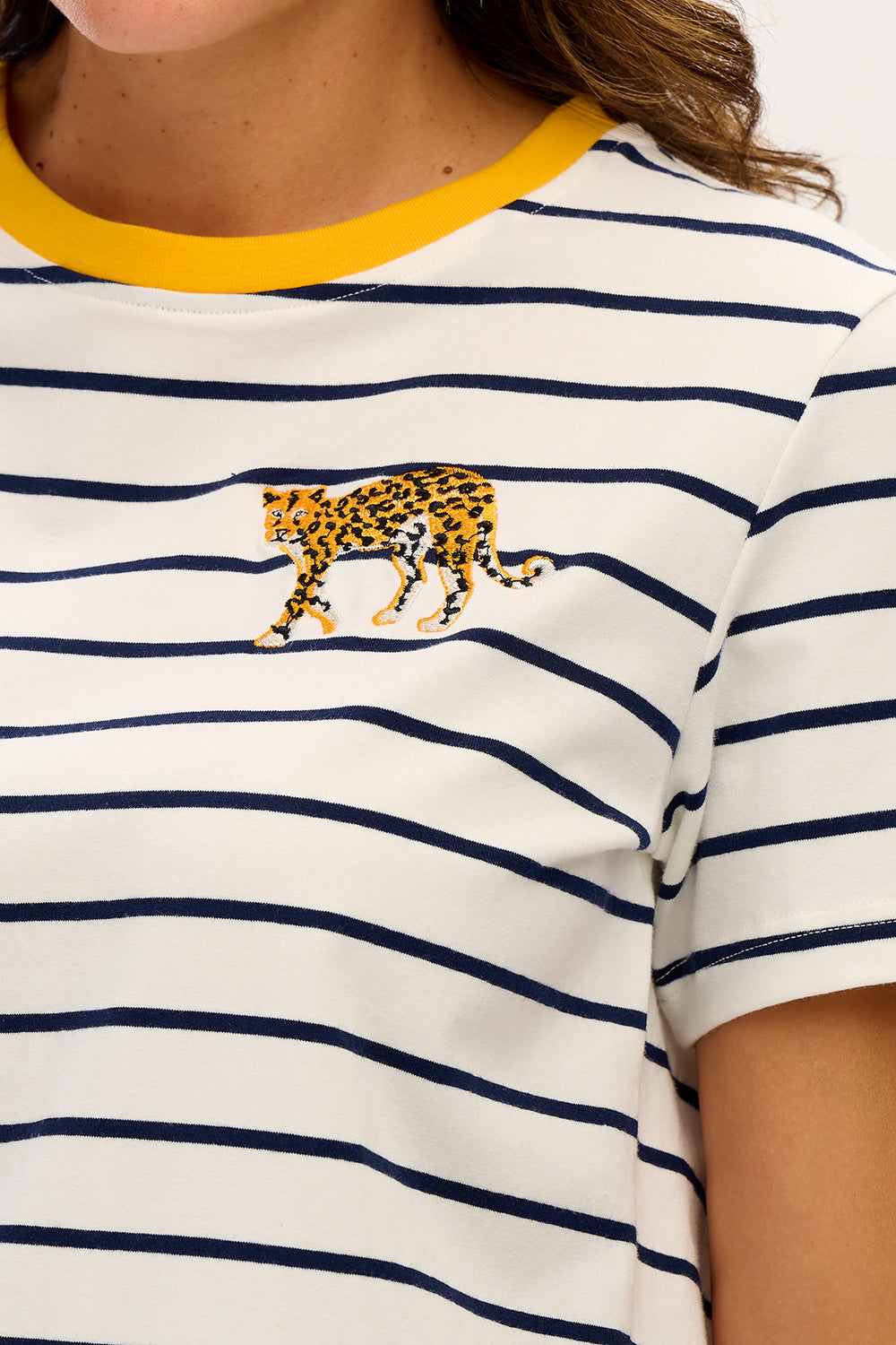Sugarhill - Maggie T-shirt - Leopard Navy