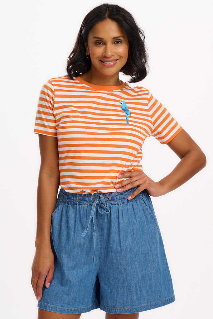 Sugarhill - Maggie T-Shirt - Stripy Parrot