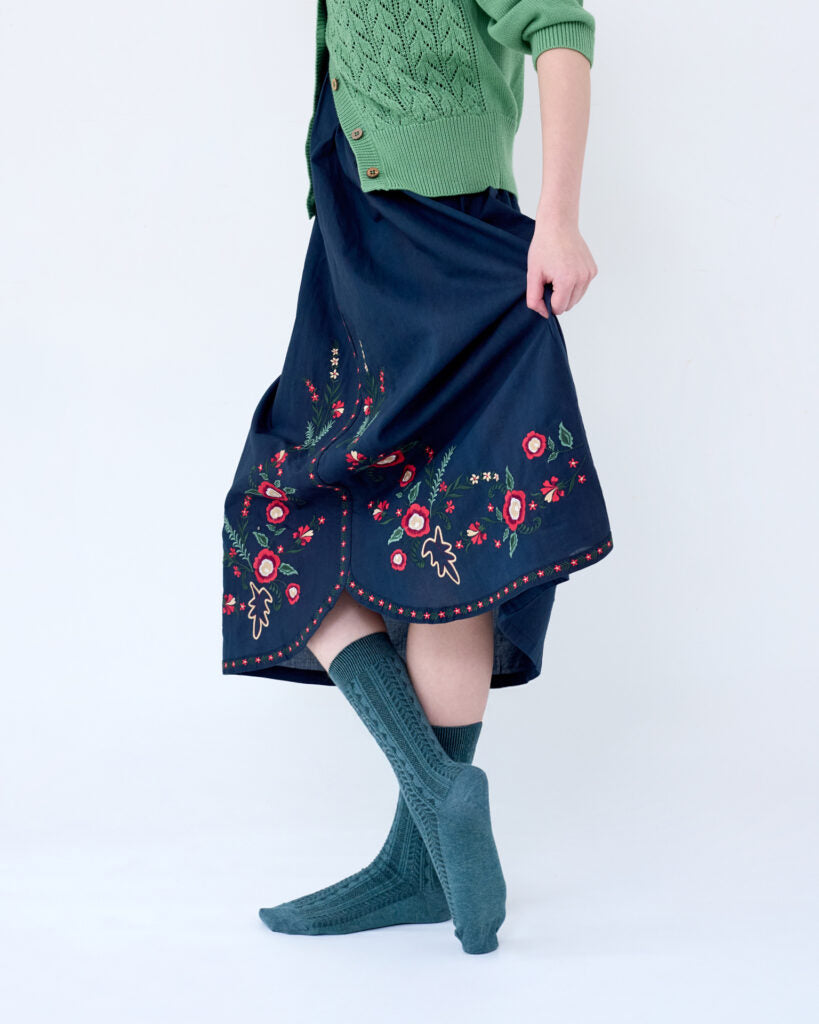 Tightology – Trastevere Cotton Socks – Green