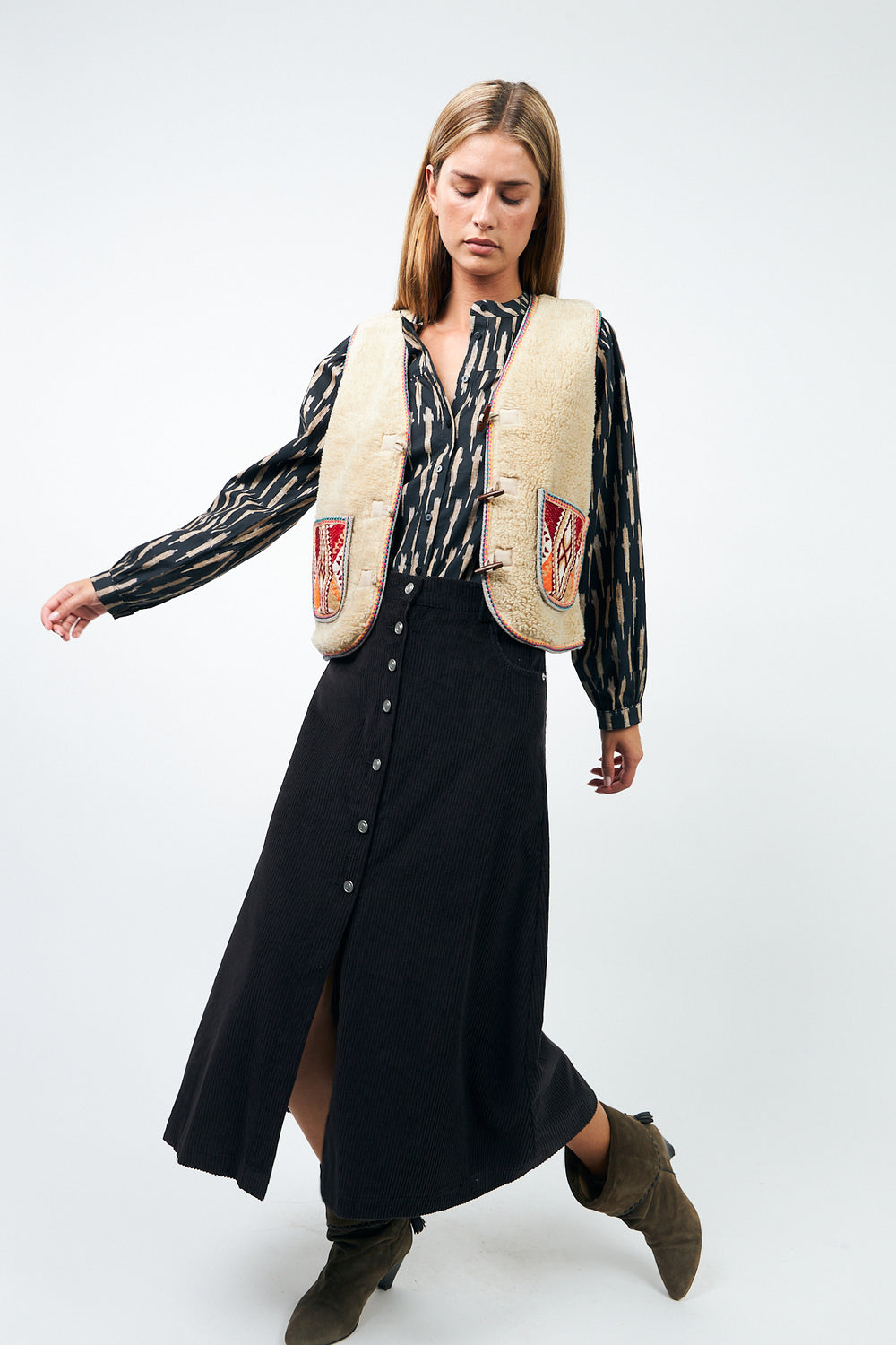 Lollys Laundry - Una Maxi Skirt - Dark Mokka