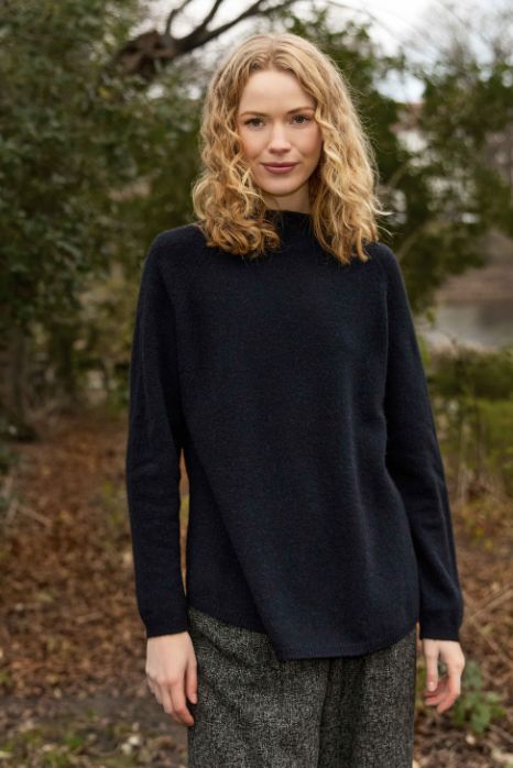 Mansted - Zofia - Yak A-Line Funnel - Navy