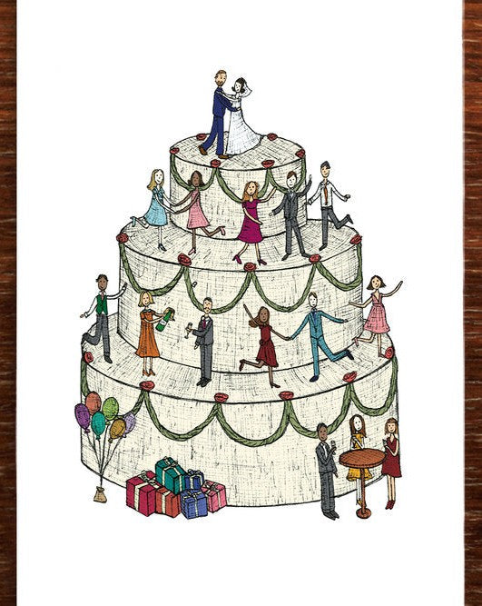 Nonsense Maker Card - Wedding Cake