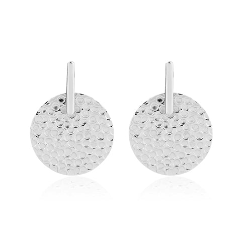 Cara  - Mia Circle Studs - Silver