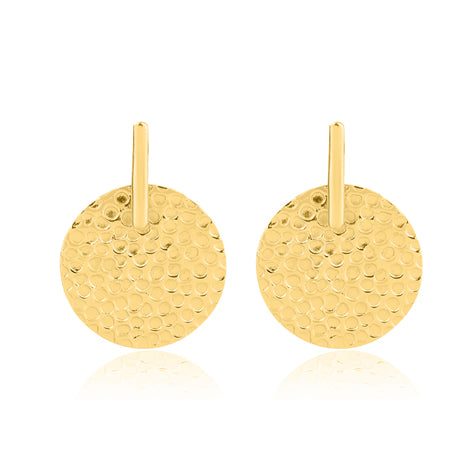 Cara  - Mia Circle Studs - Gold
