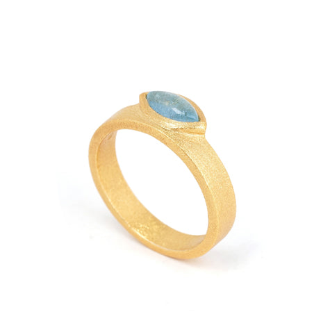 Cara  - Milan Rhodochrosite Gold Ring