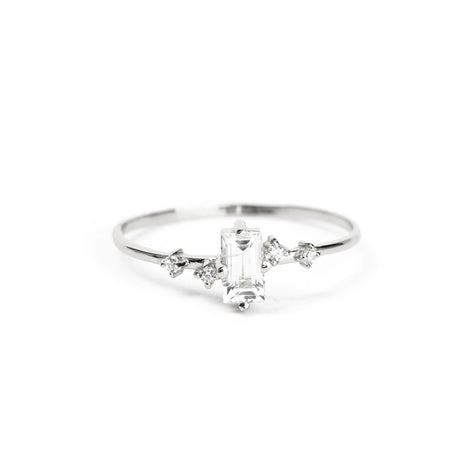 Cara  - Milan White Moonstone - Silver