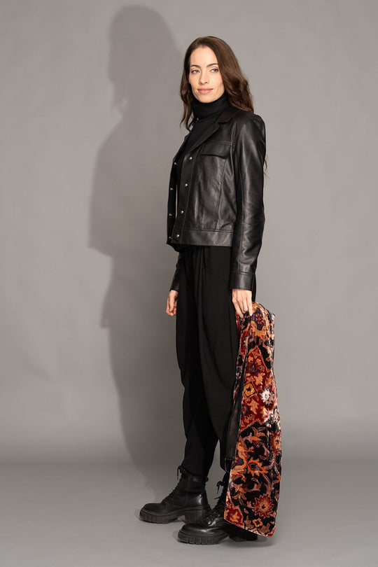 Yoko - Aura Merino Modal Velvet Scarf - Rust