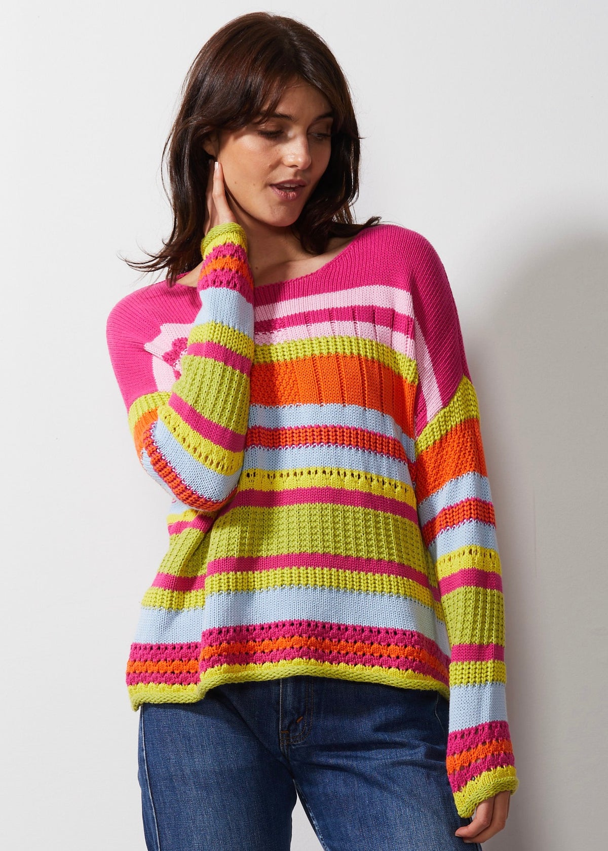 Zaket &amp; Plover - Chunky Cotton Jumper - Pink