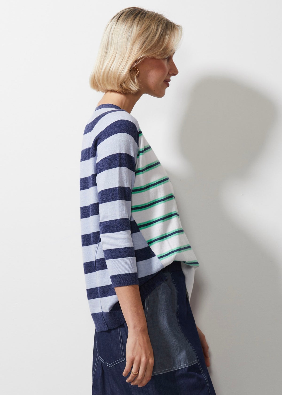 Zaket &amp; Plover - Multi Stripe Jumper - Denim