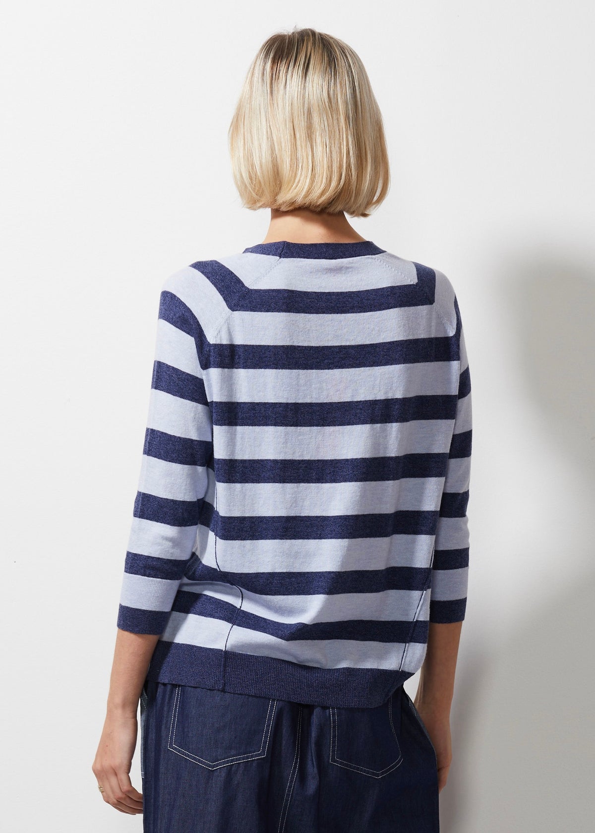 Zaket &amp; Plover - Multi Stripe Jumper - Denim