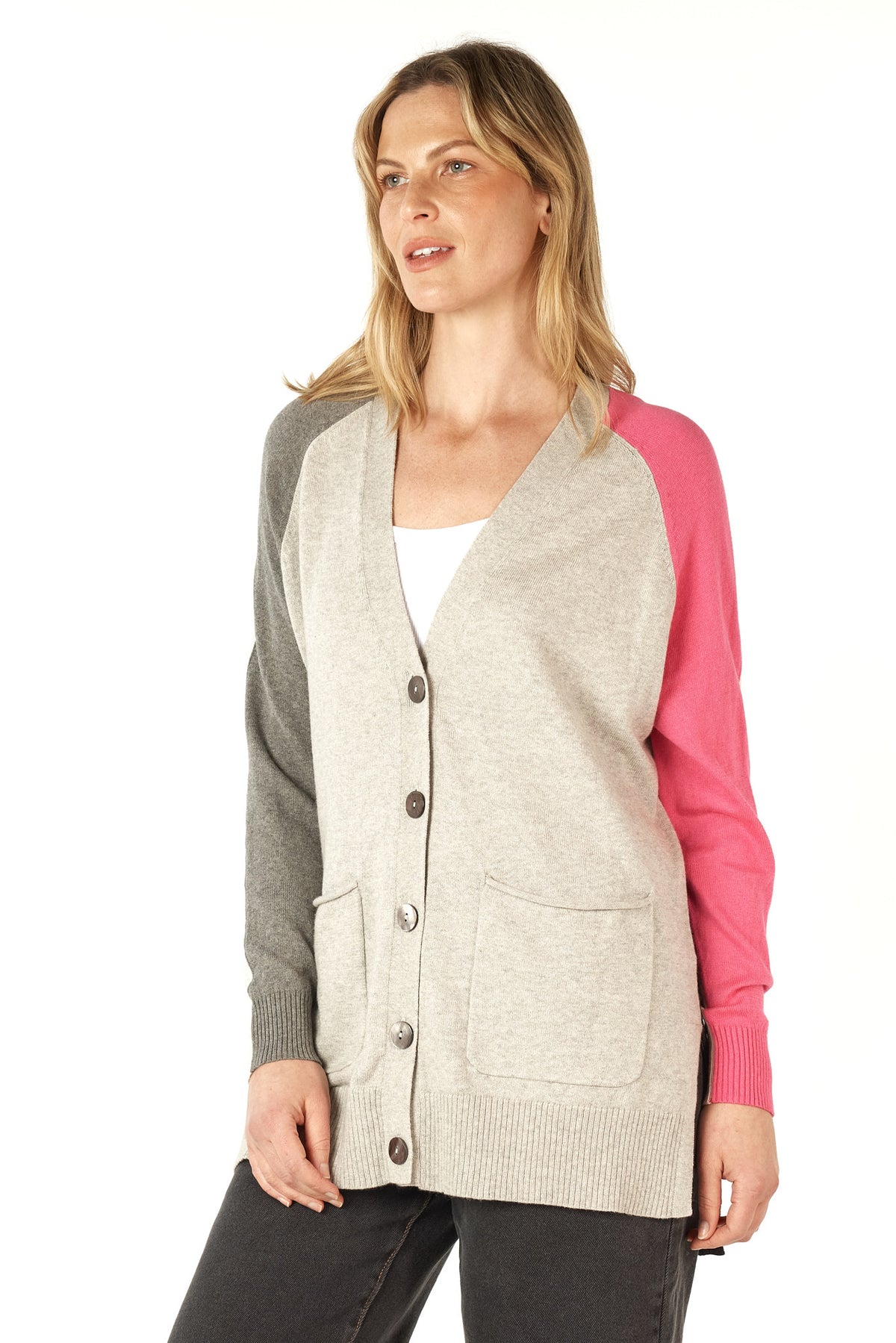 Zaket &amp; Plover - College Cardi - Marle Combo