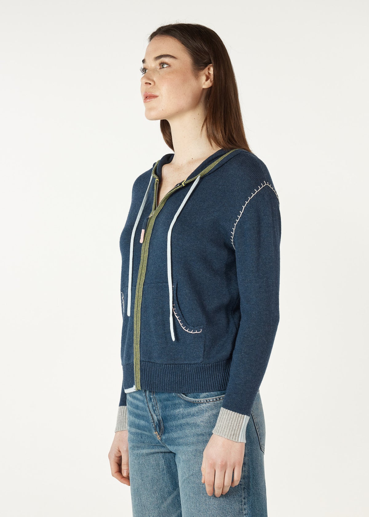 Zaket &amp; Plover - Hand Craft Hoodie - Denim