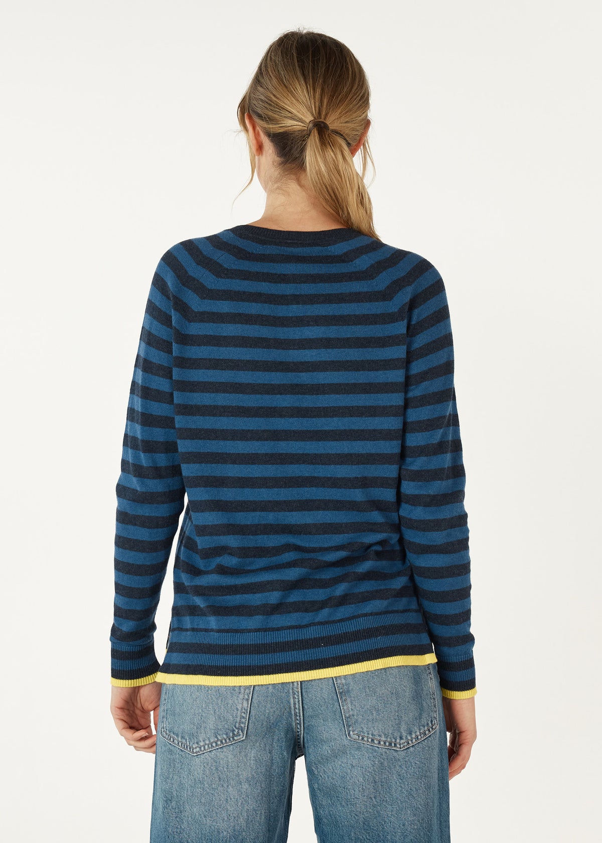 Zaket &amp; Plover - Essential Stripe Vee - Denim