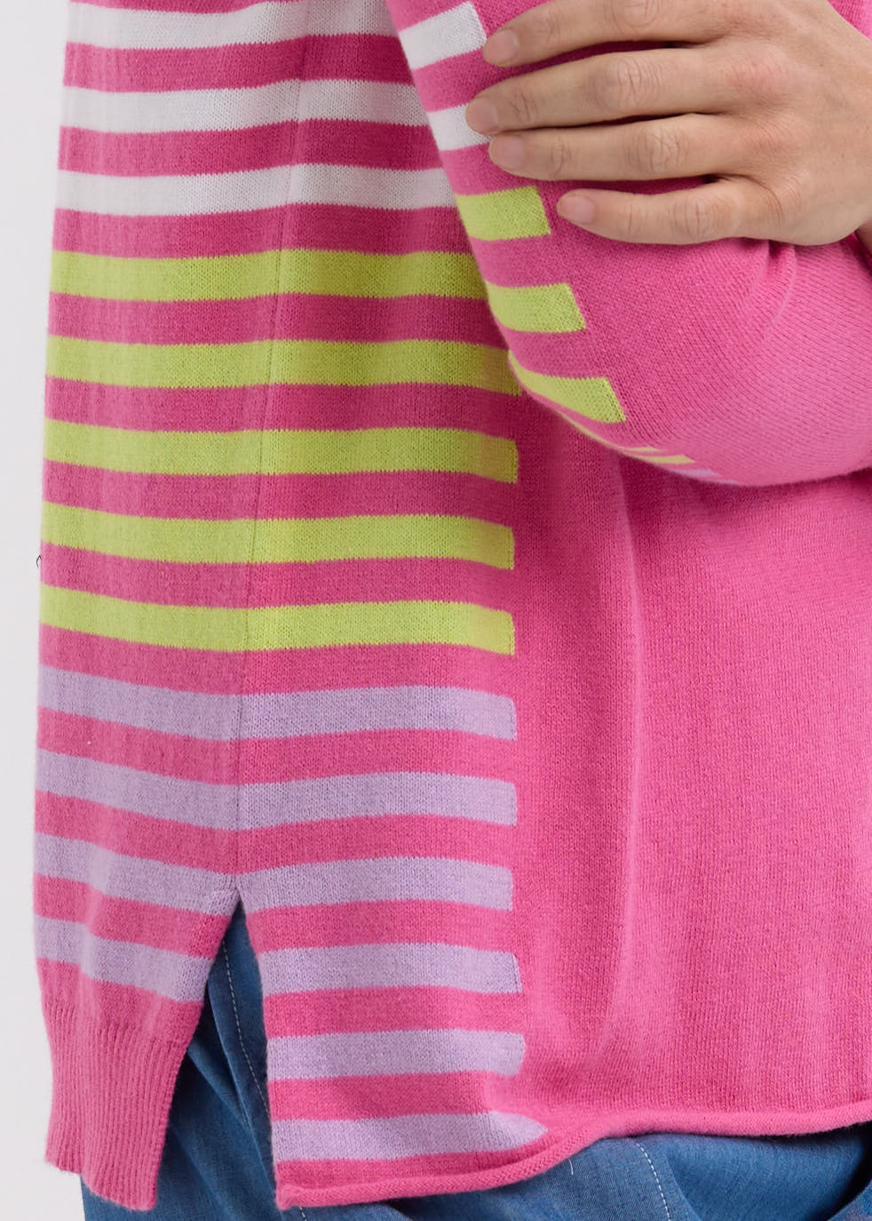 Zaket &amp; Plover - Side Stripe Jumper - Pink