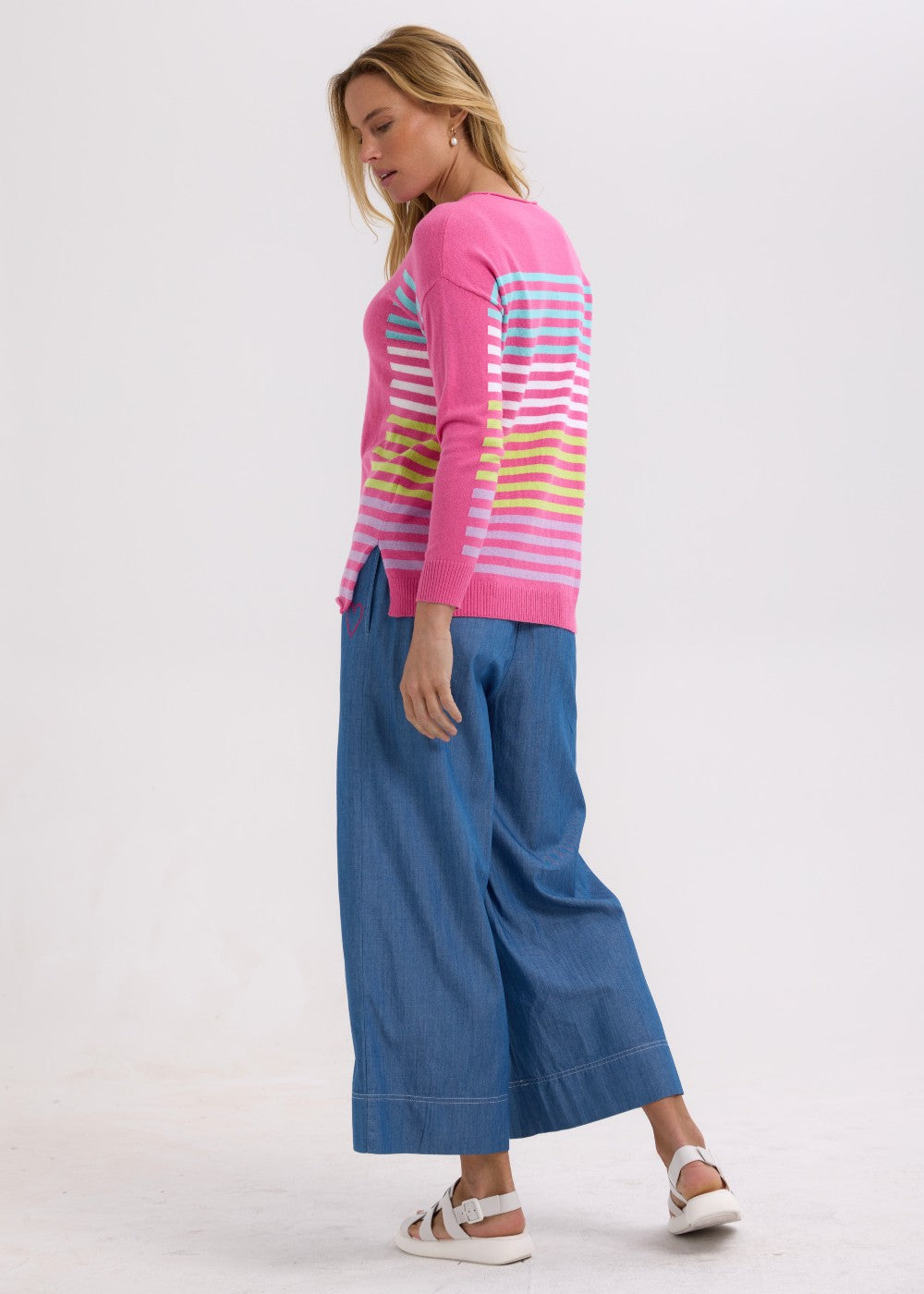 Zaket &amp; Plover - Side Stripe Jumper - Pink