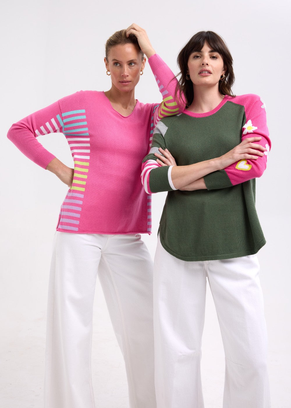 Zaket &amp; Plover - Side Stripe Jumper - Pink