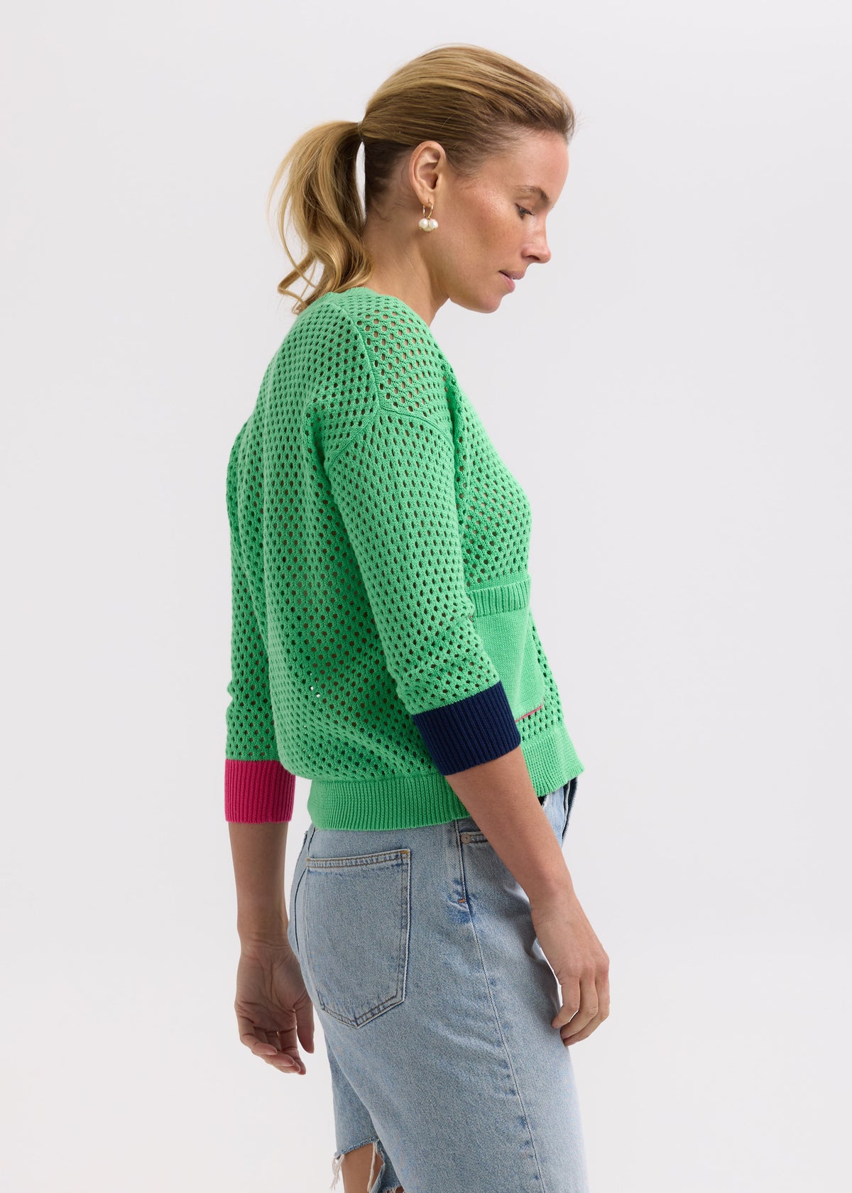 Zaket &amp; Plover - Holey Cardigan - Apple