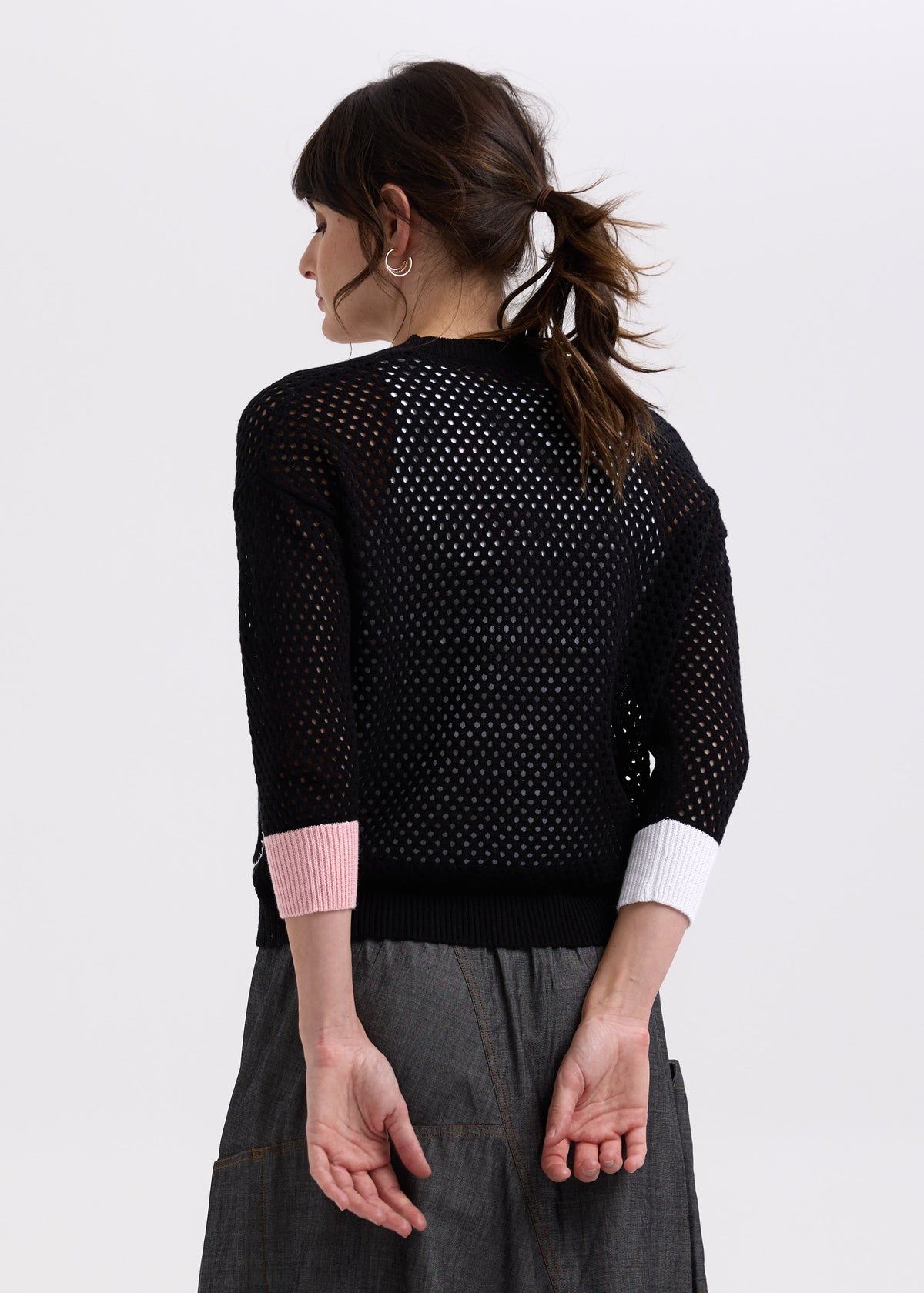 Zaket &amp; Plover - Holey Cardigan - Black