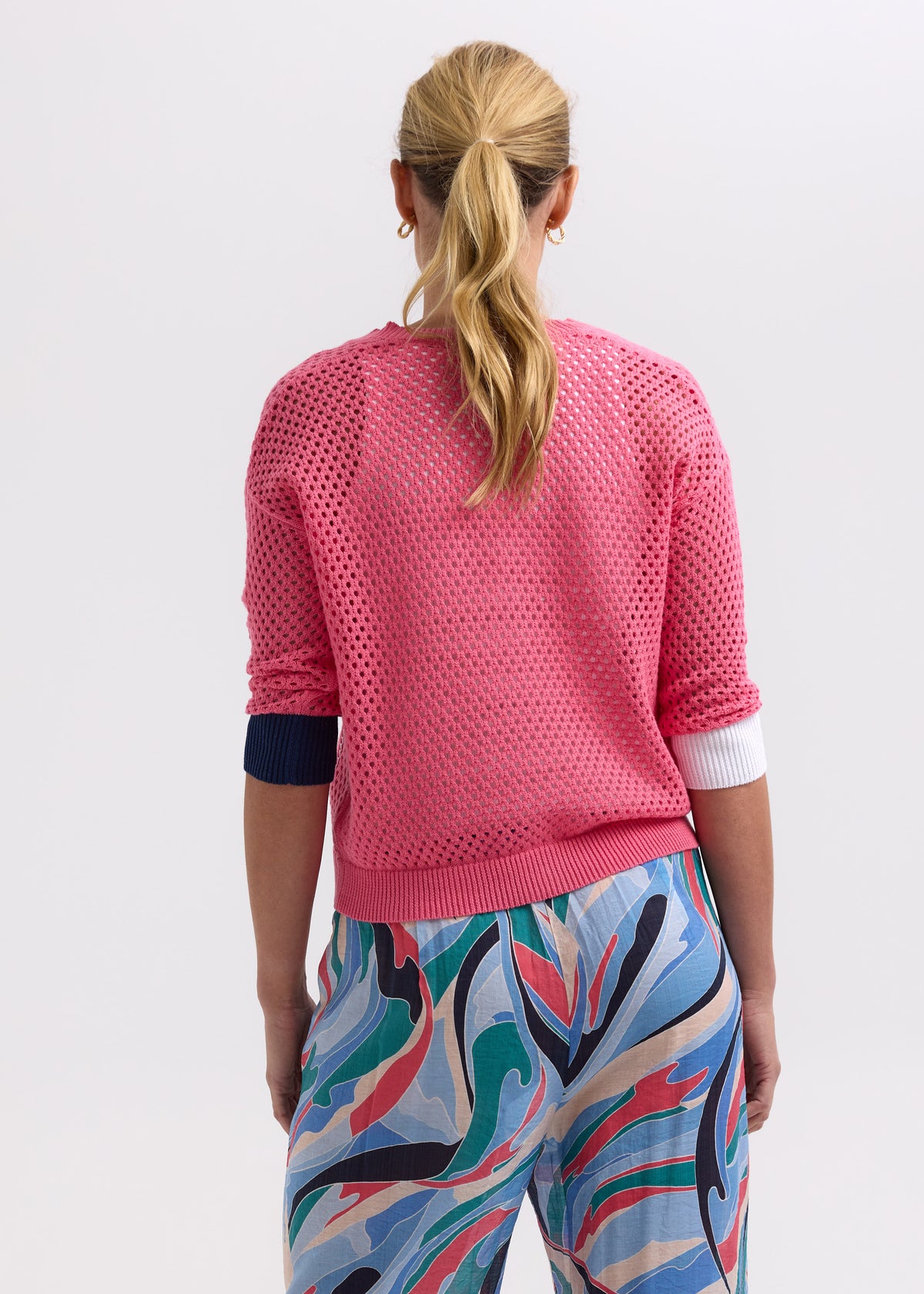 Zaket &amp; Plover - Holey Cardigan - Carnation