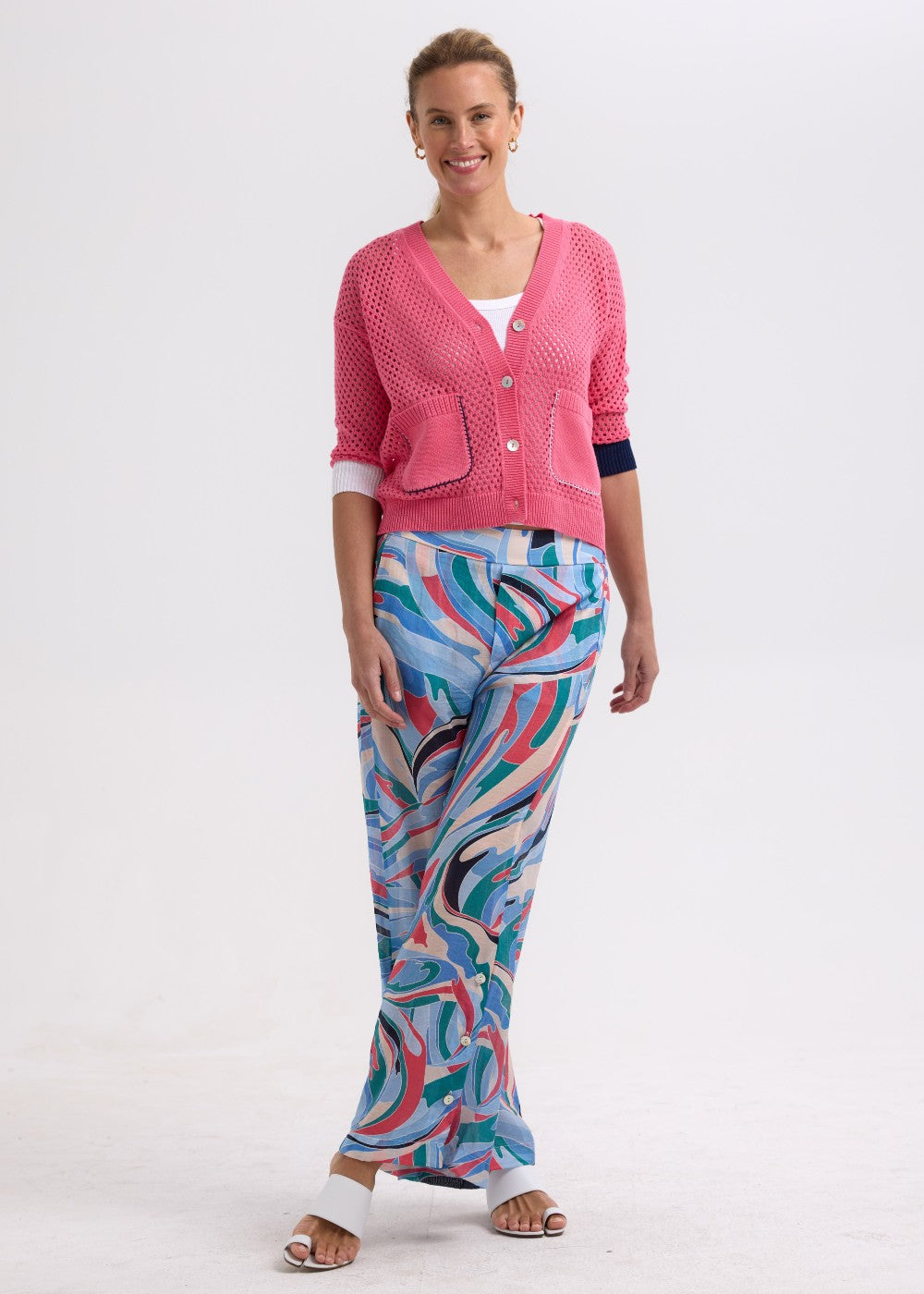 Zaket &amp; Plover - Holey Cardigan - Carnation