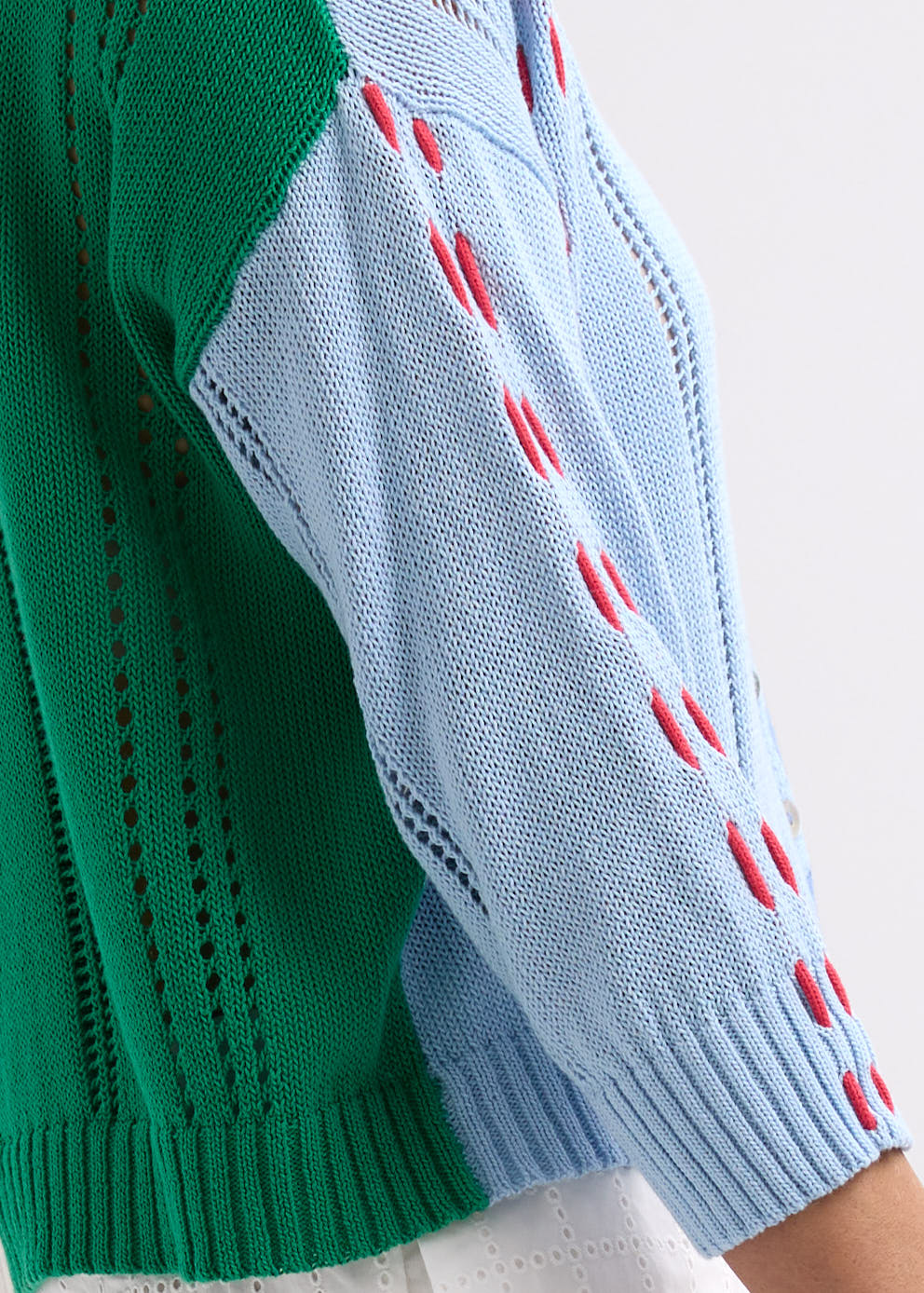 Zaket &amp; Plover - Thread Detail Cardigan - Blue
