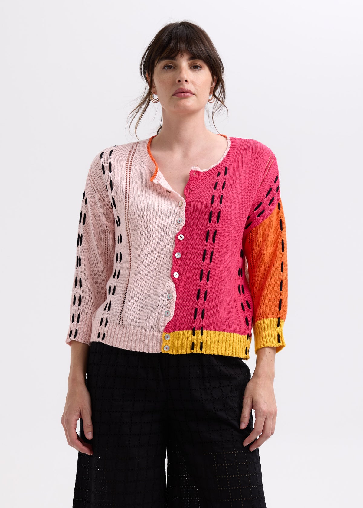 Zaket &amp; Plover - Thread Detail Cardigan - Blush