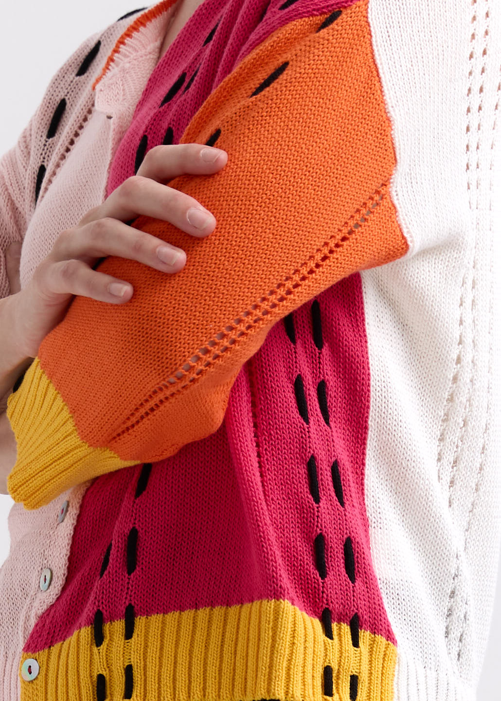 Zaket &amp; Plover - Thread Detail Cardigan - Blush